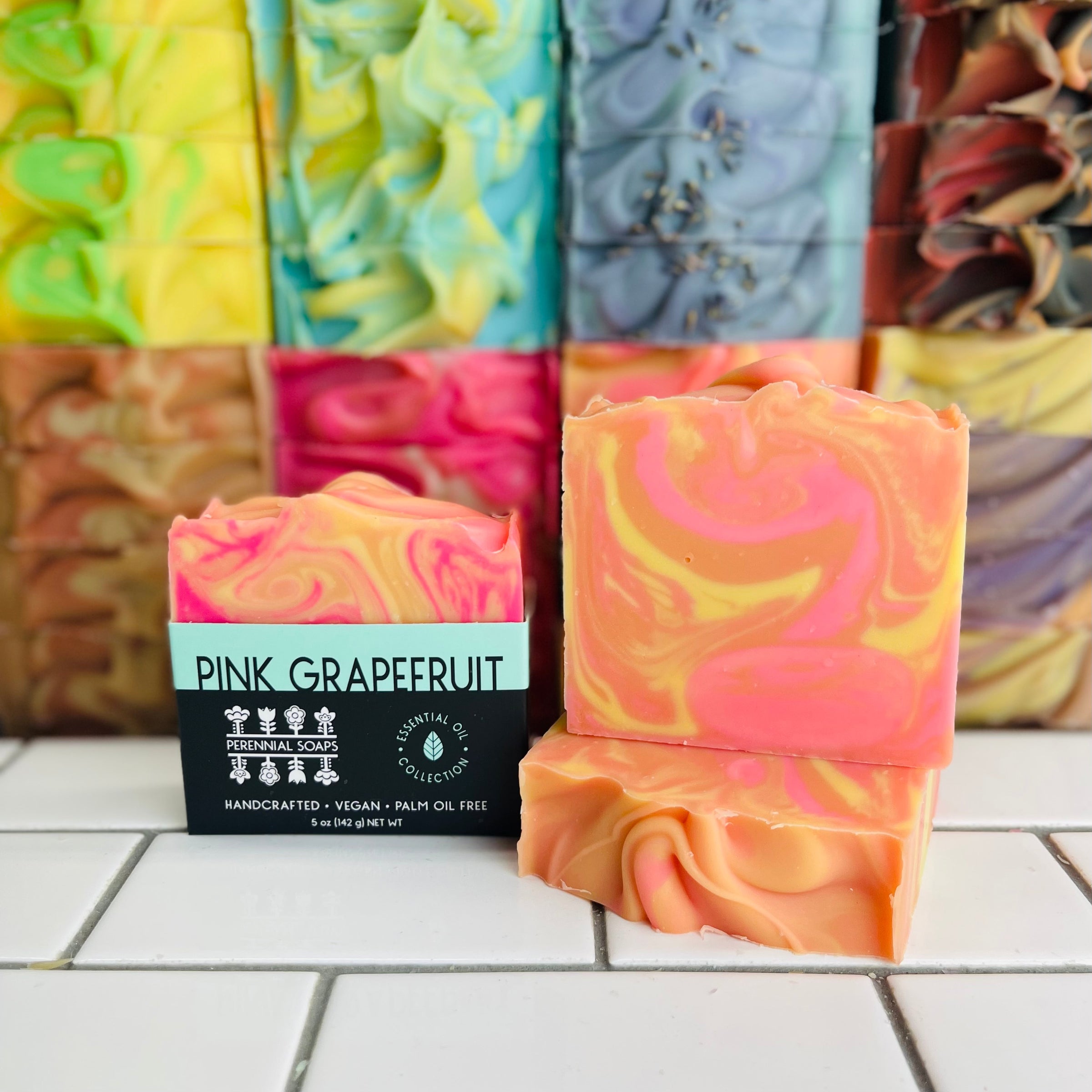 Pink Grapefruit Handcrafted Cold Press All Natural Soap